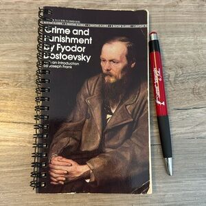 Secret Journal “Crime and Punishment” 📚 Handmade Journal from an old book